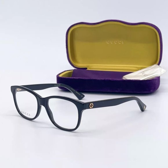 Sale! New Gucci 52mm Black Unisex Eyeglasses! - Picture 1 of 8